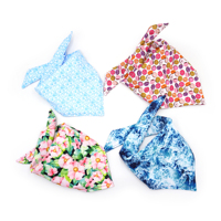 Bandana pour chien imprimé coloré personnalisé, doux et respirant, foulard triangulaire tendance pour animaux de compagnie, pour chiens de petite, moyenne et grande taille, à porter au quotidien