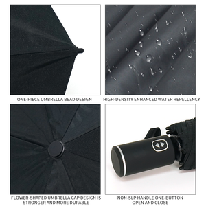 <span class=keywords><strong>Parapluie</strong></span> de golf personnalisé, pliable en trois sections, anti-UV, <span class=keywords><strong>inversé</strong></span>, motif fraise, pour mariage - Product Image 4