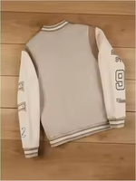 Vestes de baseball décontractées pour hommes avec logo personnalisé, patchwork contrasté, manches longues, couleur contrastée, veste universitaire pour hommes