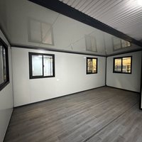 Maison préfabriquée extensible à double aile, durable et haut de gamme, avec balcon, pour complexe hôtelier de luxe et studio privé