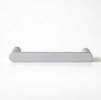 Poignée de porte de douche en alliage de zinc Hydrorelax, finition chrome nacré, distance entre les trous de 145 mm, convient aux verres de 4 à 10 mm