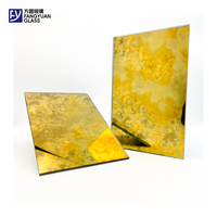 Vintage Mirror Glass Custom Unique Pattern Style Art Decorative Home Antique Wall Glass Mirror Sheet