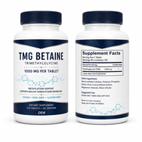 Comprimés de Bétaïne TMG à Marque Blanche OEM ODM, Formule Personnalisée, Comprimés Végétaliens de Triméthylglycine, Emballage pour Projets de Marques de Bien-être