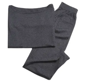 OEM 2021 Women's autumn winter 100% cashmere knitted Ultra Soft Thermal Underwear set pajamas