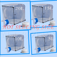 5-20L pliable aseptique chimique liquide Sauce soja saké Gel médical formol emballage en plastique Cubitainer avec couvercle