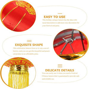 Không Thấm Nước Lớn Truyền Thống Trung Quốc Đèn Lồng Màu Đỏ Âm Lịch Năm Mới Treo Vải Đèn Lồng Để Bán-Đảng Phụ Kiện Cho Ramadan - Product Image 6