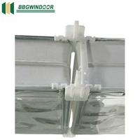 Entretoises en plastique d'espacement de bloc de verre de brique de Minetal pour des blocs de verre
