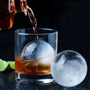 Moule à glaçons rond en silicone à compartiments, grande taille, pour la maison, portable, pour glaçons de hockey, glaçons sphériques pour vin et whisky, avec couvercle - Product Image 5