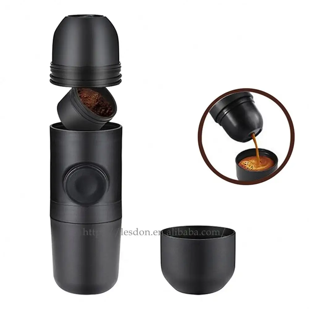 Single Cup Portable Manual Hand Press Mini Car Espresso Machine Turkish Other Coffee Makers for Travel Car Camping Hiking