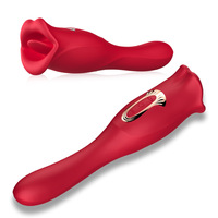 Direktvertrieb Multifunktionaler Zungenvibrator Zungenleck-G-Punkt-Klitoris-Stimulationsmassagegerät für Frauen Vibrierendes Ei Sexspielzeug