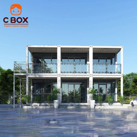 Centre de réception de bureau à 2 étages Cbox, maison modulaire démontable en kit, bâtiment conteneur modulaire