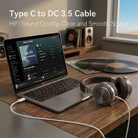 Cable de Audio de Alta Resolución Tipo C a 3.5mm Aux, Sonido Nítido Estéreo, Adaptador USB C a DC3.5 para Auriculares, para Teléfonos Móviles Tipo C