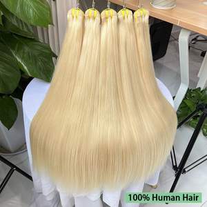 Extensions de cheveux brésiliens vierges blonds 613 Grade 10A, super double drawn, couleur naturelle, pas chères, ondulées, pour femmes noires - Product Image 5