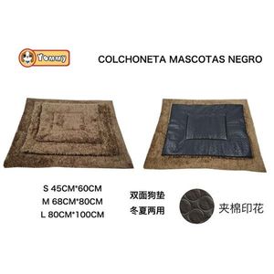 Cama para Mascotas de Doble Uso, Negra, de Algodón Largo y Esponjoso, con Características para Invierno y Verano, de Doble Cara - Product Image 3