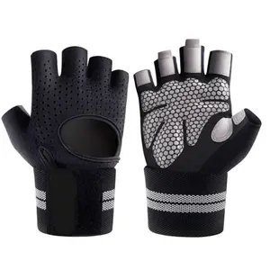 Fishing Training Climbing Cycling Fitness Weight Lifting Fingerless Gym Exercise Powerlifting Workout Gloves
