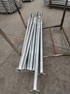 Encofrado de poste de gato de apuntalamiento ajustable de 4 soportes de acero de larga duración para apuntalamiento de soporte de construcción - Product Image 5