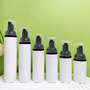 Pump <b>Bottles</b> 30ml 50ml 60ml 70ml 80ml 100ml Cosmetic Cylinder Foam Container with Colorful Caps - Product Image 4