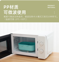 Boîte à lunch Icen A05 en plastique écologique, biodégradable, empilable, multifonctionnelle, portable, chauffable, compatible micro-ondes, sans BPA