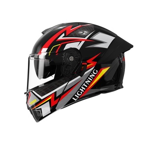 DOT Approved Open Face Motorcycle - Anti-Fog Dual Visor, <b>ABS</b> 909 <b>ABS</b> DOT DOT Certified Uncovered 909 <b>ABS</b> DOT - Product Image 5