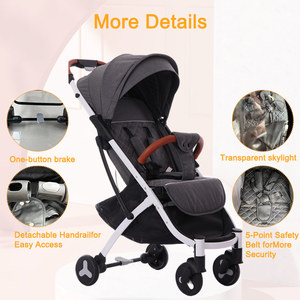 JXB S600 Portable Fold Baby Pushchair Lightweight Travel Stroller <strong>Toddler</strong> <strong>Buggy</strong> for <strong>Toddler</strong> Outdoor Walking - Product Image 2