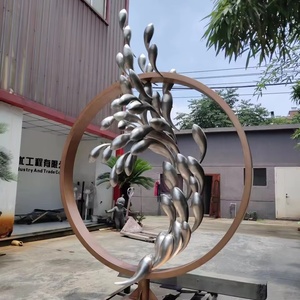 Hiện Đại Vườn Ngoài Trời Hiển Thị Cá Nghệ Thuật Tượng Cá <span class=keywords><strong>Koi</strong></span> Cá Chép Kim Loại Thủ Công Nhà Trang Trí Sân Thép Không Gỉ Động Vật Điêu Khắc - Product Image 3