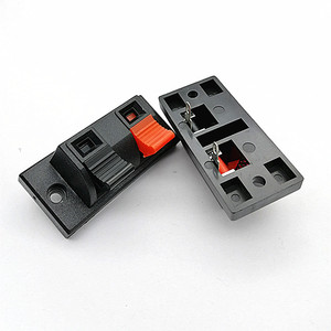 Clip de cableado grande de 2 posiciones con terminal de doble resorte, terminal de cableado de audio, clip de prueba de 2 posiciones con terminales de cobre - Product Image 3