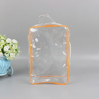 Sac de voyage et de rangement professionnel personnalisable en PVC avec logo, réutilisable, avec fermeture éclair, recyclable