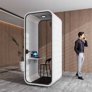 Cabina telefónica de oficina prefabricada para interiores a la venta, cabina de teléfono para muebles, <span class=keywords><strong>estudio</strong></span> portátil, oficina, trabajo a prueba de sonido - Product Image 2