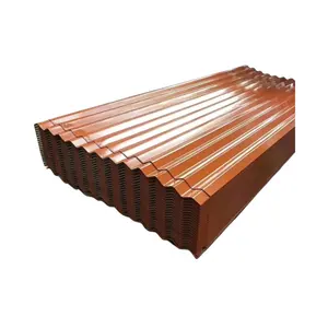 Chapa de aço galvanizada pré-pintada corrugada de alta resistência ao impacto para telhados