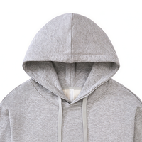 Sweat à capuche unisexe en molleton 100 % coton, imprimé, respirant, écologique, coupe ample à épaules tombantes, style Hip Hop, poids lourd, pour la gym et le fitness