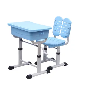 High Quality with Competitive Price School Furniture Single Students Desk and Chair School Sets Metal Modern Comfortable 2 Years