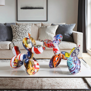 Statua Moderna di Cane Palloncino in Resina Scultura Pop Art <span class=keywords><strong>per</strong></span> Arredamento <span class=keywords><strong>Casa</strong></span>/Eventi Misure/Colori Personalizzabili Fornitore all'Ingrosso - Product Image 1