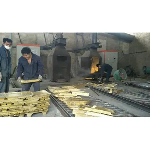 copper ingot smelting horizontal or incline automatic casting machine with ingot mold