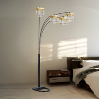 Lampadaire LED contemporain à corps métallique, lumière du jour 6000K, E27, CRI 95 élevé, personnalisable OEM/ODM, directement de l'usine, avec logo