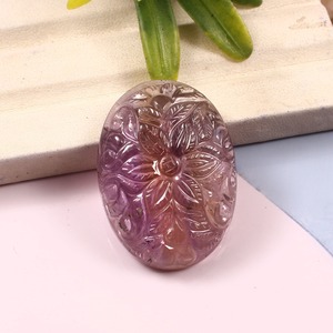 Amétrine claire naturelle sculptée en vrac fait à la main pour bijoux belle pierre travail - Product Image 1