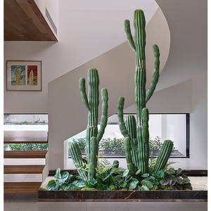 Plantes artificielles en plastique, <span class=keywords><strong>cactus</strong></span> artificiel sans entretien, <span class=keywords><strong>cactus</strong></span> pour la décoration intérieure et extérieure, maison, bureau - Product Image 2