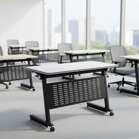 Table de conférence pliable en métal pour la maison, le bureau et les salles de réunion