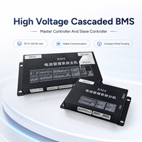ECBMS 208S BMS industriel haute tension intelligent, module de gestion de batterie (BMS) PCBA EC-HV-MC1+EC-HV-SC12+écran LCD 4,3 pouces CAN RS485 Grande énergie