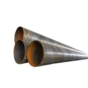 S355jr karbon çelik SSAW Spiral kaynaklı boru/boru deniz kazık inşaatı için çelik kaynaklı boru