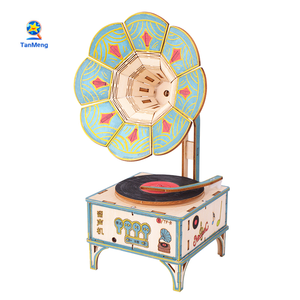 Giocattoli Fai-da-Te per Fonografo, Puzzle 3D in Legno, <span class=keywords><strong>Giochi</strong></span> Educativi per Bambini, Giocattoli STEM per Ragazzi - Product Image 3