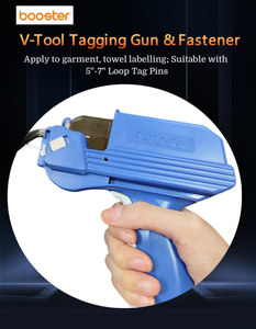 ปืนติดป้ายแบบใหม่ขายดี รุ่น V-Tool สำหรับติดตั้งตัวล็อคพร้อมป้าย สำหรับกางเกงยีนส์ เสื้อผ้า เสื้อยืด เข็มขัด และเครื่องแต่งกาย - Product Image 5