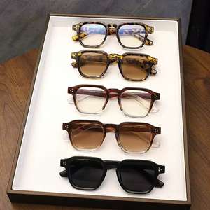 Montures de lunettes rectangulaires Jinhua 8201, monture intégrale légère, protection contre la lumière bleue, unisexe, verres AC, design rétro tendance - Product Image 3