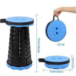 Tabouret de camping pliable télescopique moderne en plastique, portable et rétractable, vente en gros - Product Image 2