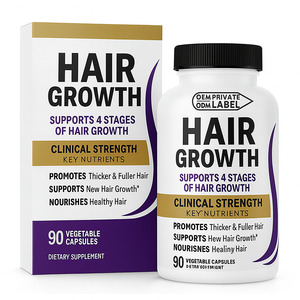 Complément alimentaire pour la croissance des cheveux pour adultes en capsules, marque privée, avec biotine, extrait <span class=keywords><strong>de</strong></span> prêle et d'extrait <span class=keywords><strong>de</strong></span> <span class=keywords><strong>bambou</strong></span>, et nutriments pour le soutien des follicules - Product Image 3