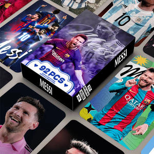 92 Tarjetas de Felicitación de Papel <span class=keywords><strong>HD</strong></span> para Colección de Fotos de Estrellas de Fútbol LOMO con Impresión a Cuatro Colores - Product Image 1