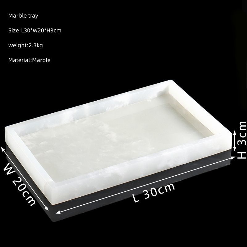 White Onyx tray-a