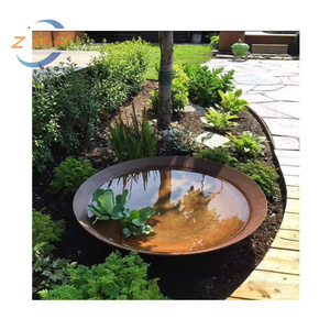 Majestuosa Cascada Característica Jardín decoración moderna cuenco de acero corten fuente de cascada fuente de agua de acero corten - Product Image 1