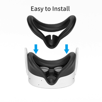 Protège-visage en silicone pour Meta Quest 3S, accessoires VR, masque facial pour Quest 3s, vente chaude