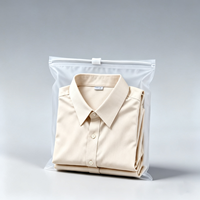 Sacs à fermeture éclair personnalisés givrés PET/PE vêtements biodégradables translucide noir emballage recyclé pochette zip-lock T-Shirt Logo soie