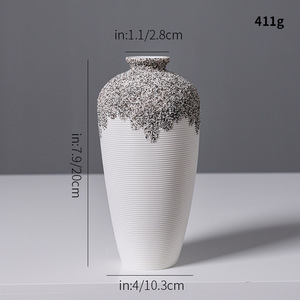Nordic Style Niche Design Light Luxury Premium Ceramic Vase for Living Room Dried Fresh <b>Flower</b> <b>Display</b> Decoration - Product Image 5